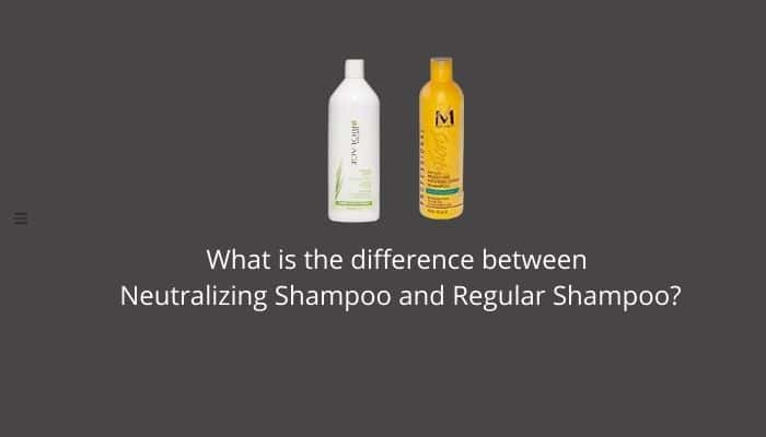 What is the difference between Neutralizing Shampoo and Regular Shampoo