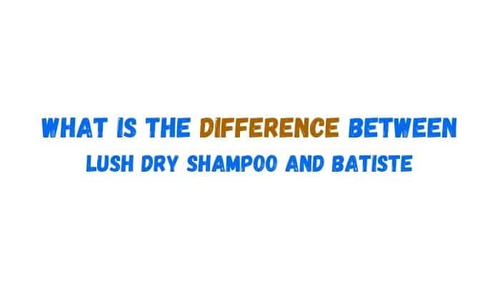 What is the difference between lush dry shampoo and batiste